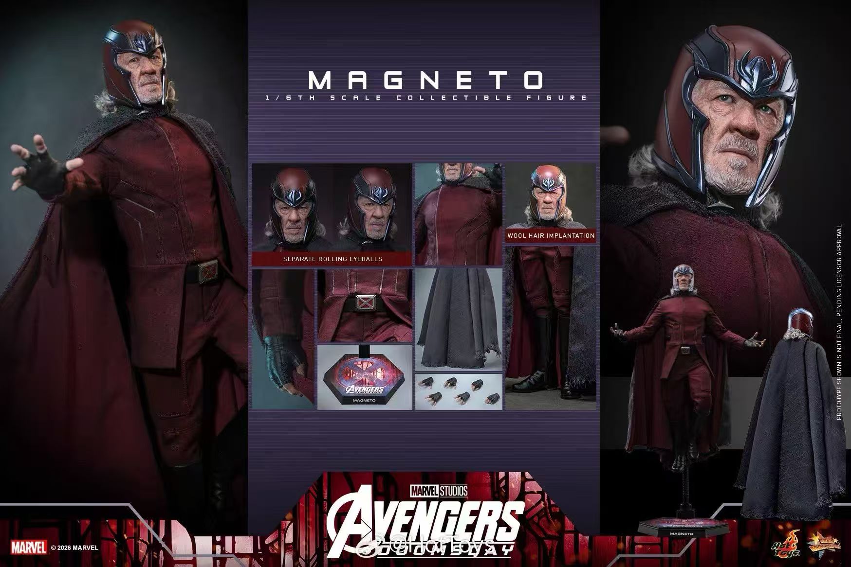【預購】《復仇者聯盟5:毀滅之日》萬磁王 MMS912 X HOTTOYS2