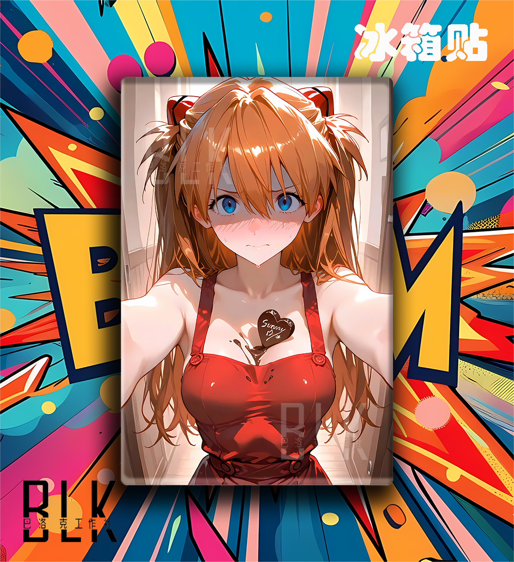 【預購】Eva新世紀福音戰士《巧克力明日香》動漫裝飾畫&冰箱貼 X 巴洛克工作室3
