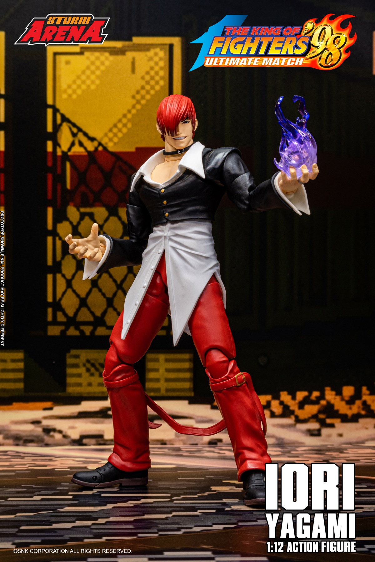 【售罄展示追加請私訊客服@toystationtw】拳皇98UM IORI YAGAMI 八神庵 KFSA04 X Storm Collectibles4