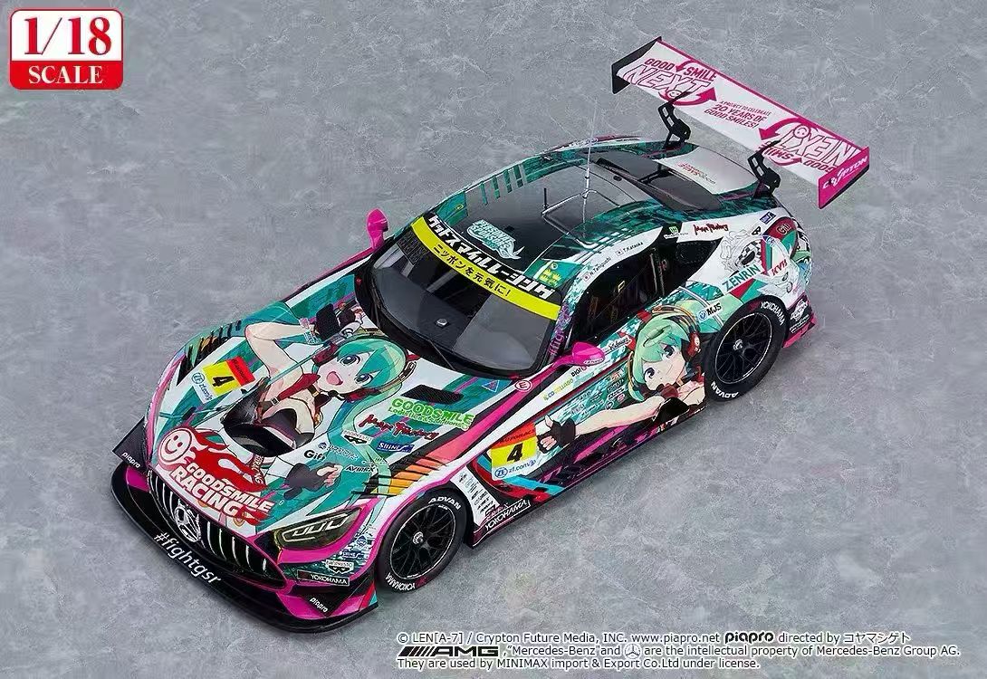 【售罄展示追加請私訊客服@toystationtw】Good Smile 初音未來 AMG 開幕戰痛車 車模 Ver. 再版 X GSC8