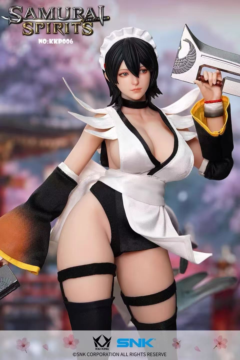 【售罄展示追加請私訊客服@toystationtw】KID KING 可動人偶KKP006 侍魂 曉 伊呂波 X SNK 正版授權5