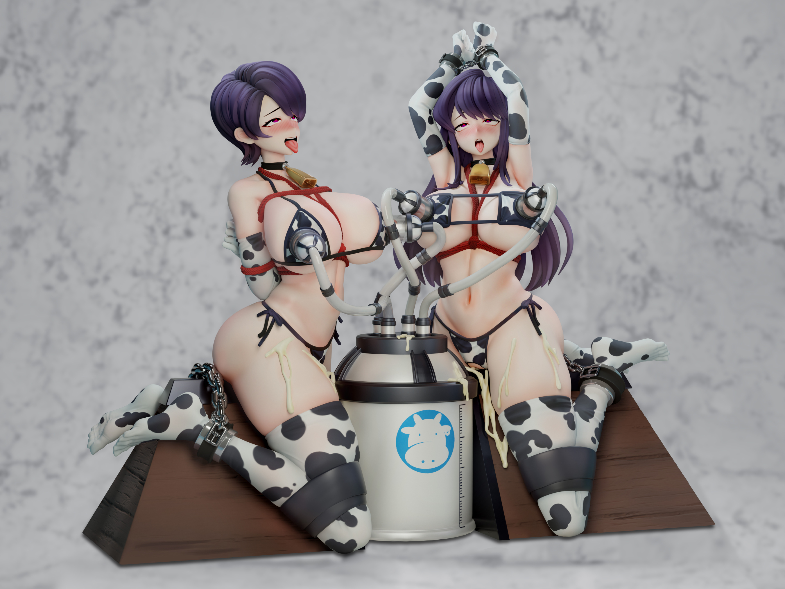 【預購】木馬上被束縛產乳的古見母女 X Meat-Studio3