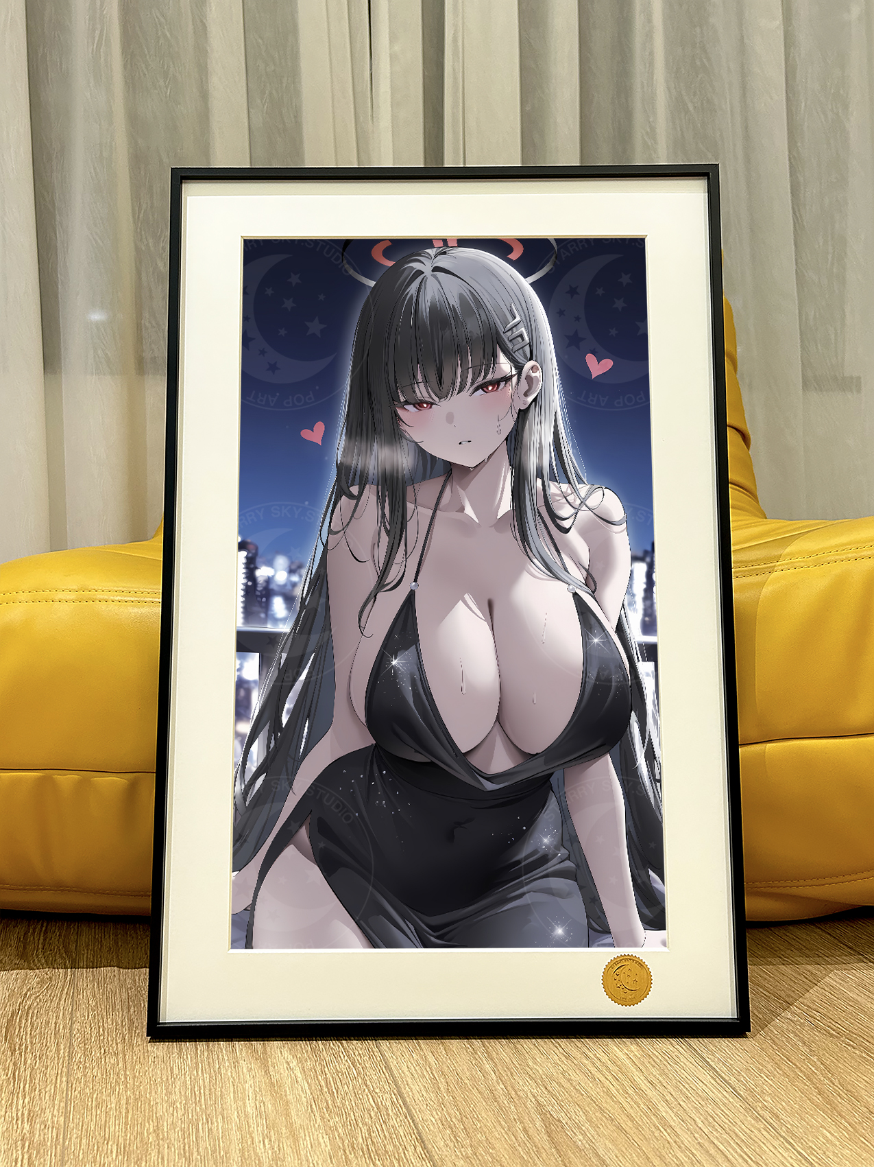 【預購】蔚藍檔案《黑禮服莉音》裝飾畫 X 星空工作室3