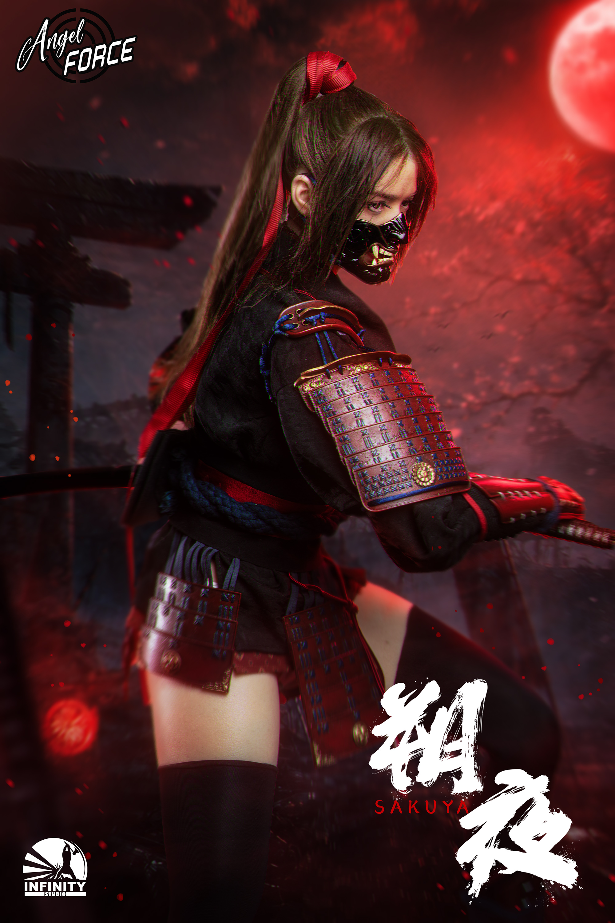 【預購】月下遊俠 Angel Force系列 1/3矽膠可動「朔夜」(黑色ver.)X 開天工作室13