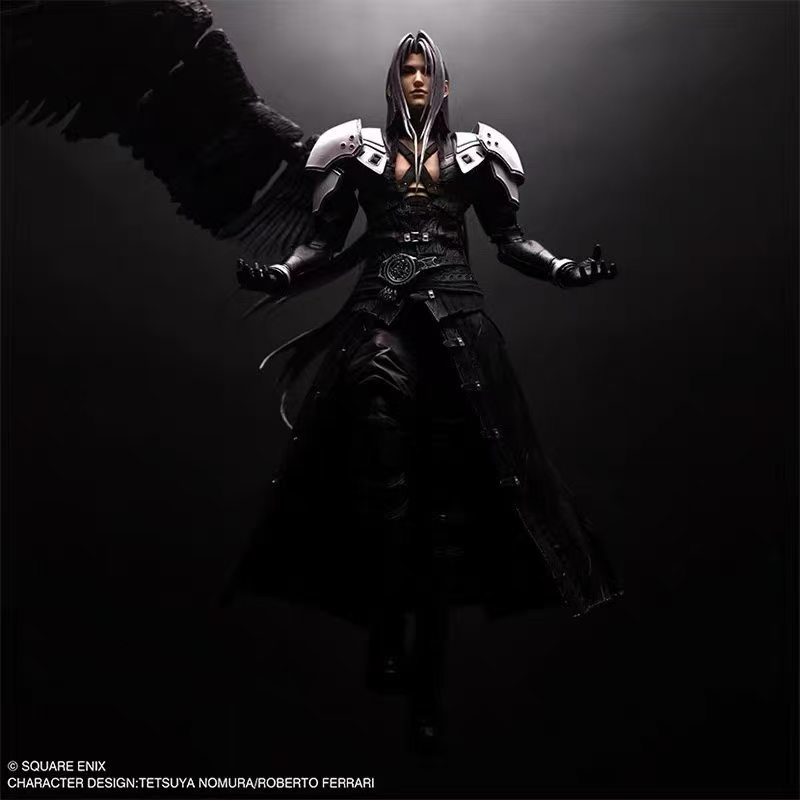 【售罄展示追加請私訊客服@toystationtw】最終幻想VII 真 可動手辦 薩菲羅斯 X SQUARE ENIX STATIC ARTS1