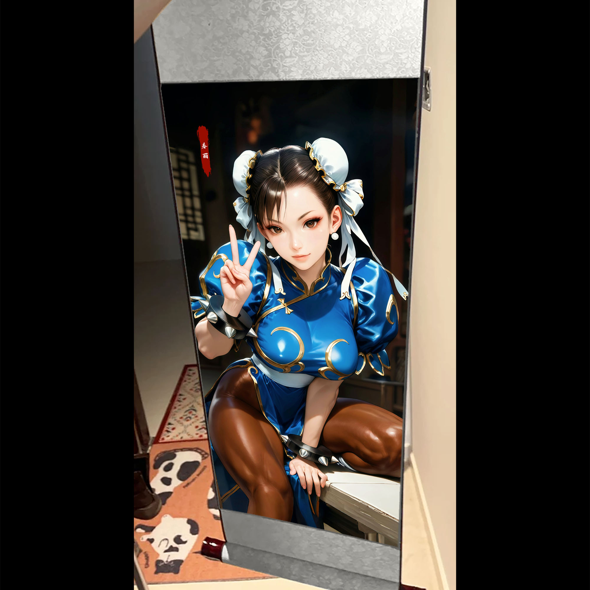 【預購】春麗卷軸畫 X 阿喵畫社4