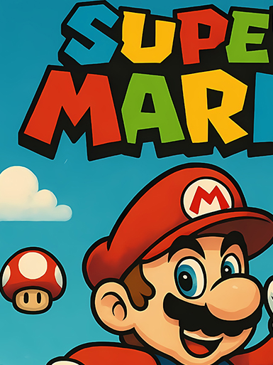 【預購】Super Mario《復古瑪利歐》動漫裝飾畫&冰箱貼 X 巴洛克工作室5