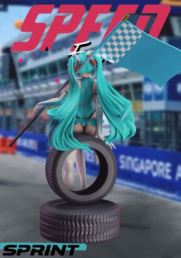 【現貨秒發】初音未來 賽車女郎初音 X SC-Studio8