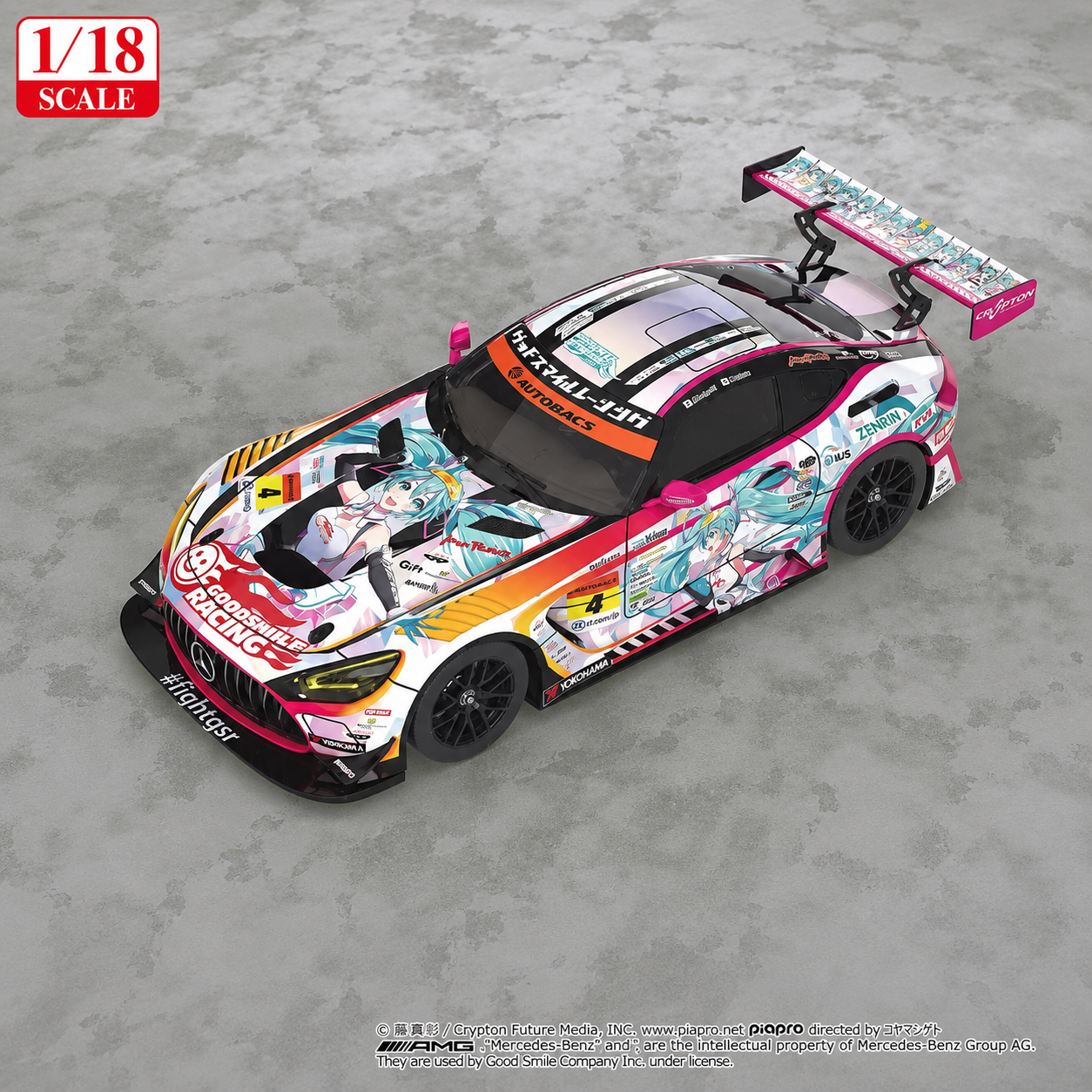 【售罄展示追加請私訊客服@toystationtw】Good Smile 初音未來 AMG 開幕戰痛車 車模 Ver. 再版 X GSC1