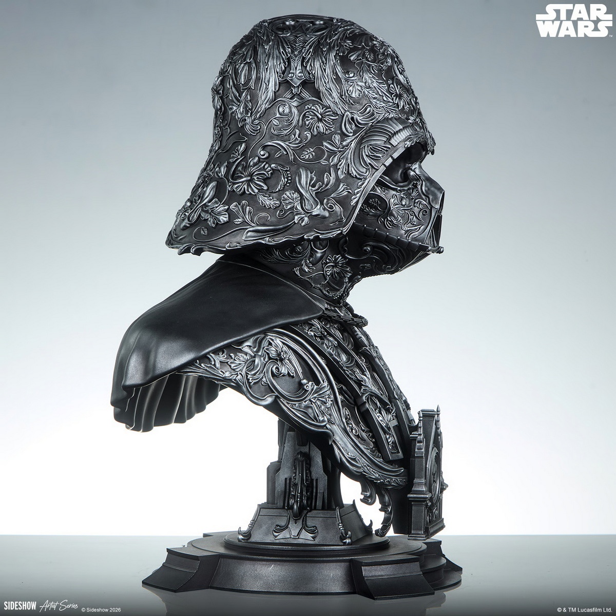 【售罄展示追加請私訊客服@toystationtw】星球大戰 黑武士 Darth Vader 達斯·維達 藝術胸像 200664 X Sideshow11