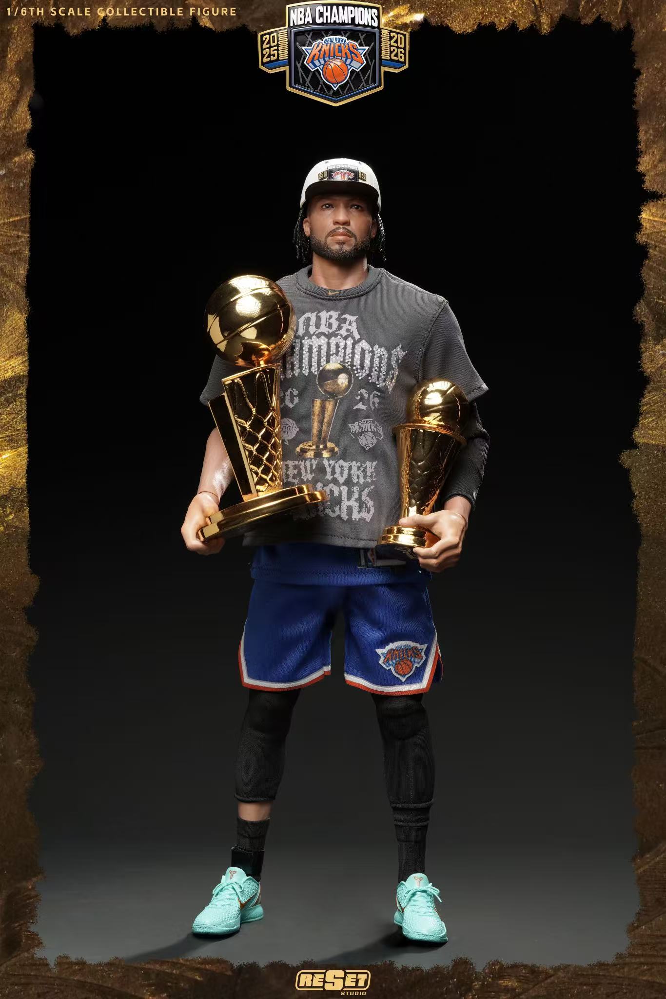 【售罄展示追加請私訊客服@toystationtw】NBA 1/6收藏級可動人偶套裝【可動眼】布倫森奪冠 X Reset-Studio6