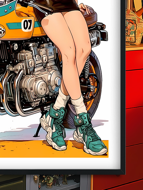 【預購】七龍珠《機車布瑪》動漫裝飾畫&冰箱貼 X 巴洛克工作室6
