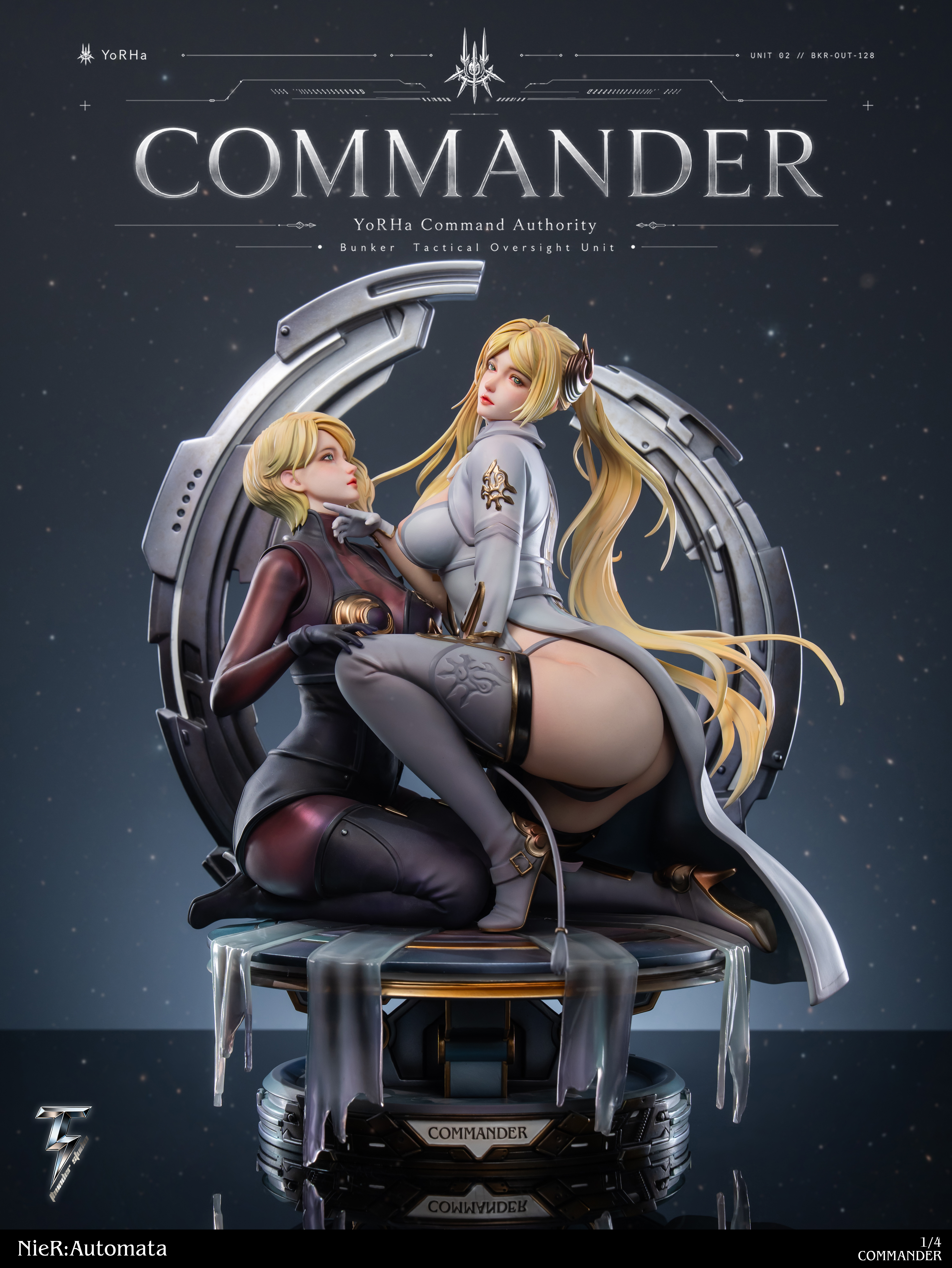 【預購】尼爾自動人形 第一款 金髮御姐 指揮官+從者 X 雷霆工作室2