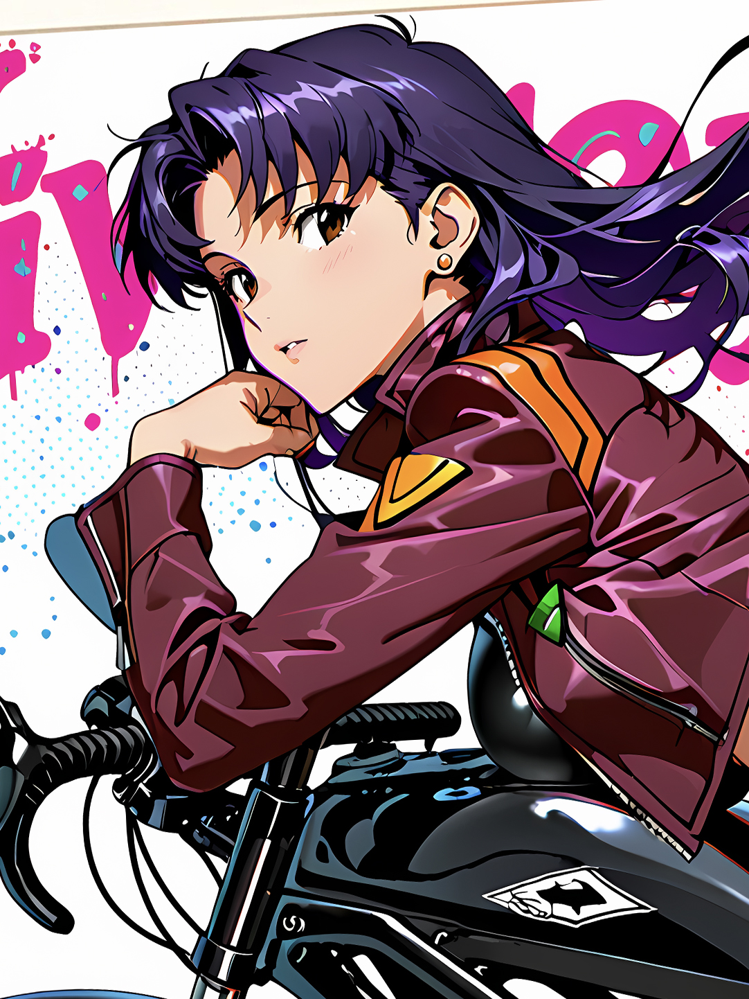 【預購】EVA《機車美里》動漫裝飾畫 X 星空工作室2