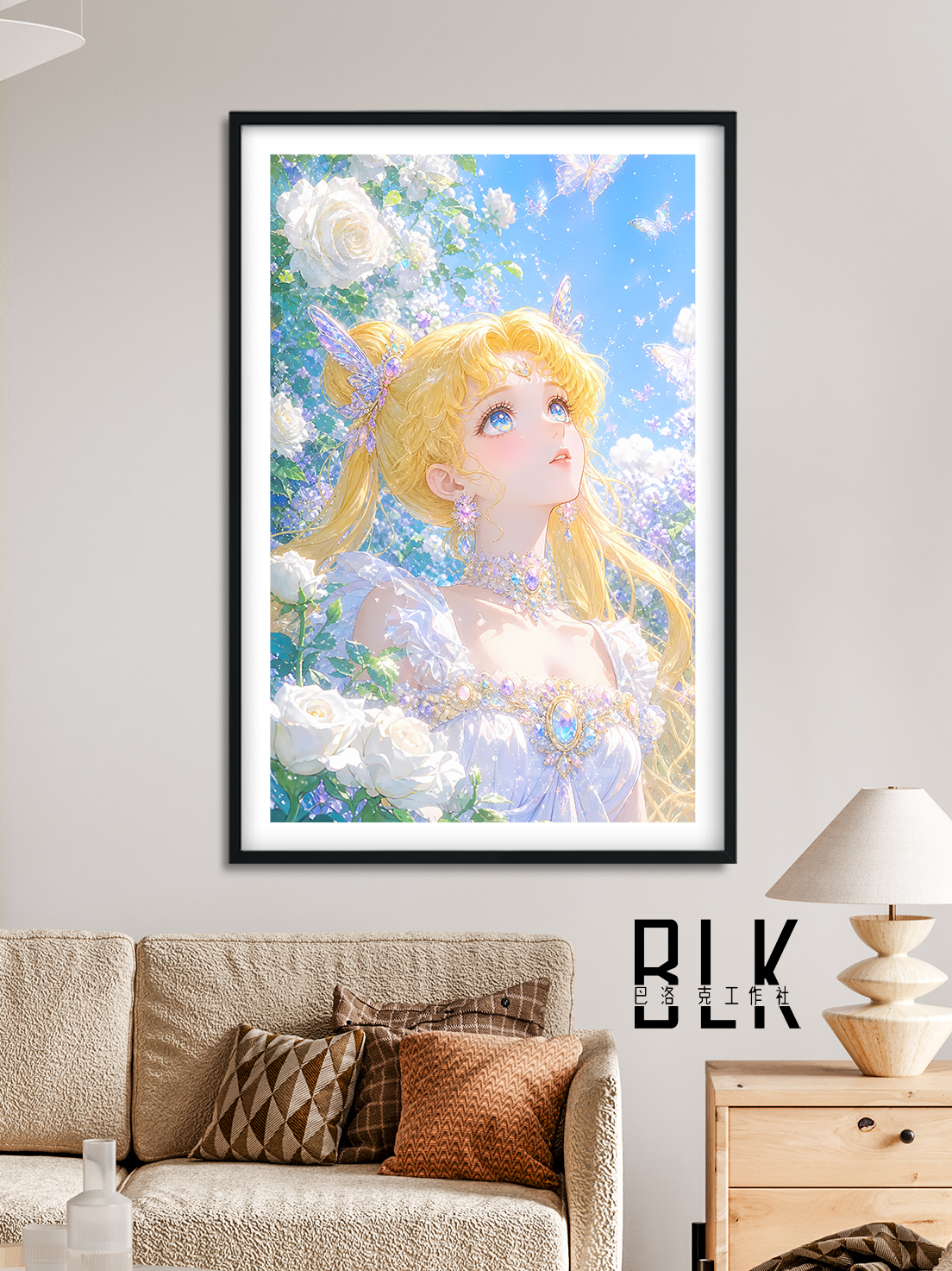 【預購】美少女戰士《白花水兵月》動漫裝飾畫&冰箱貼 X 巴洛克工作室2