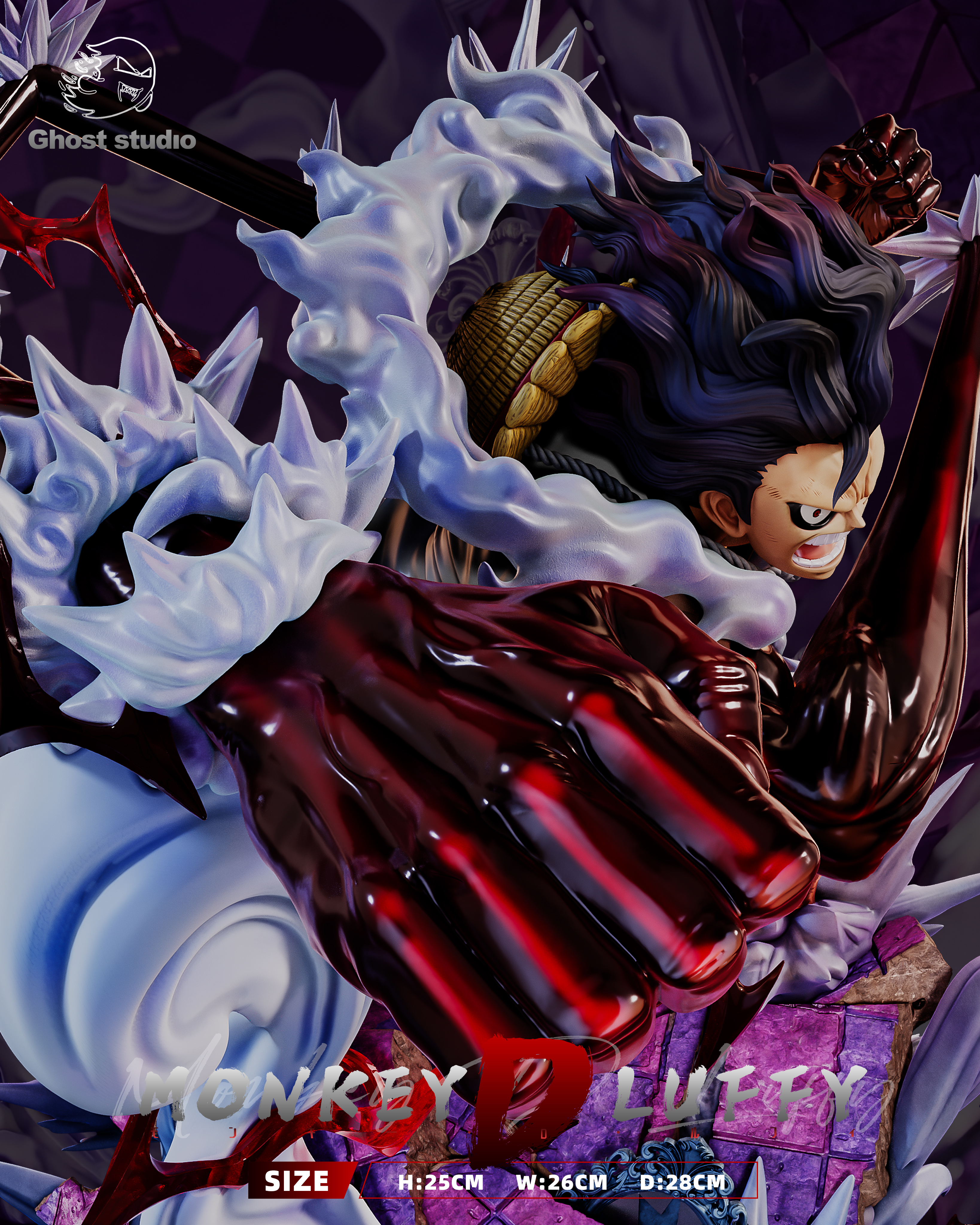 【預購】海賊王 周年限量款 蛇人魯夫2.0 X Ghost-Studio4