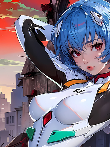 【預購】Eva新世紀福音戰士《戰地綾波零》裝飾畫&冰箱貼 X 巴洛克工作室6