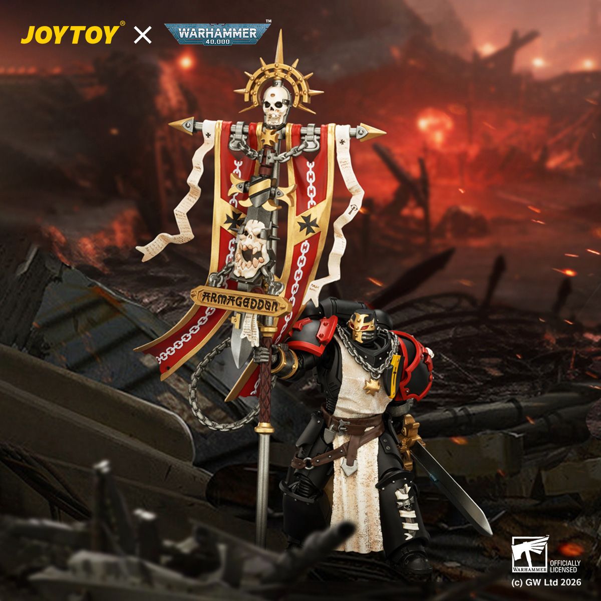 【預購】黑色聖堂 十字軍遠征軍旗手 JT04735 X JOYTOY1