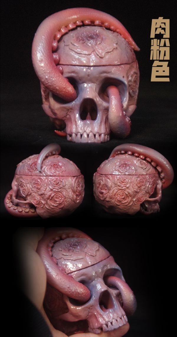 【補款】原創 多配色 嘎巴啦觸須頭骨-克蘇魯風 X COR工作室3