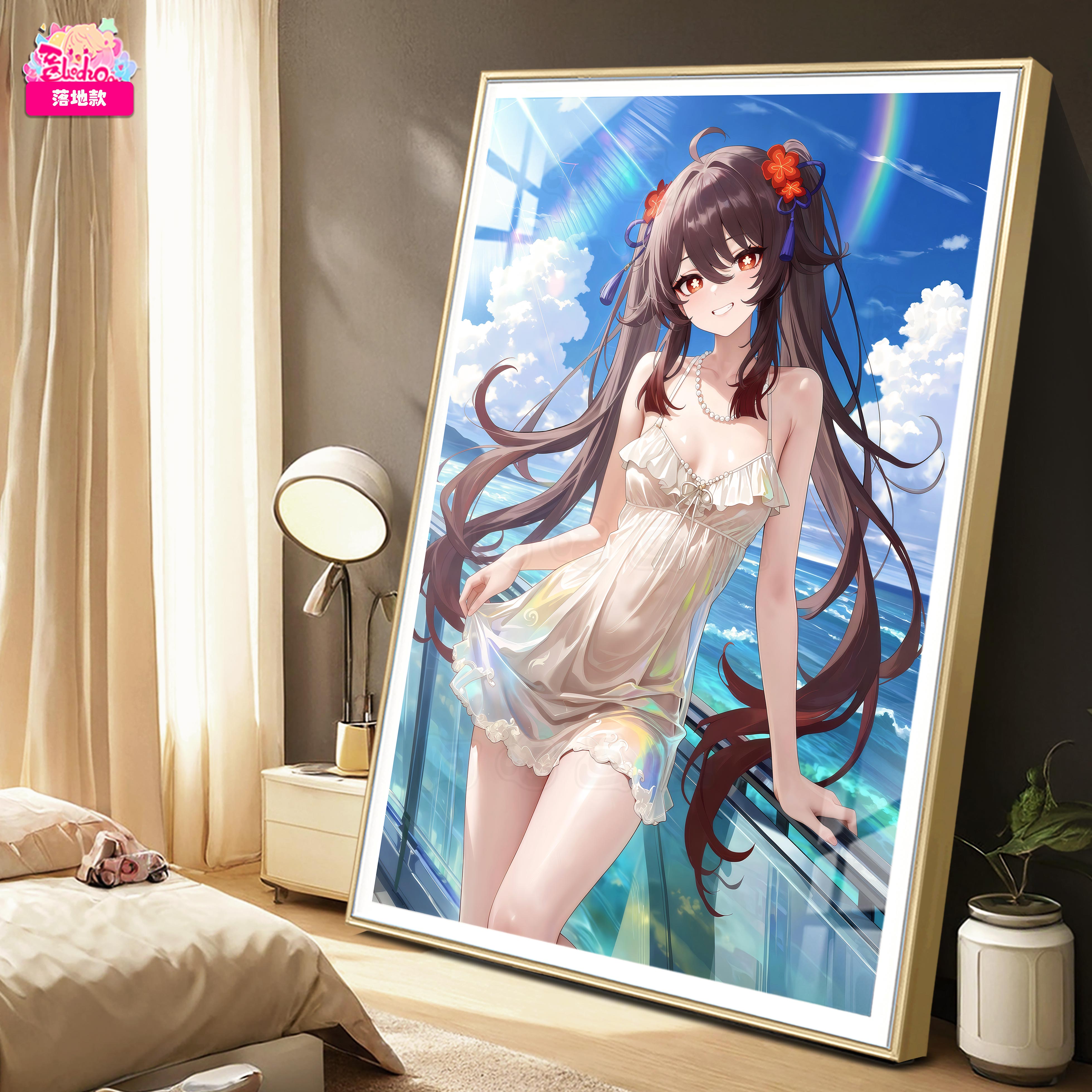 【預購】原神 海風吹吹 胡桃 8k主題超清裝飾畫 X 阿喵畫社2