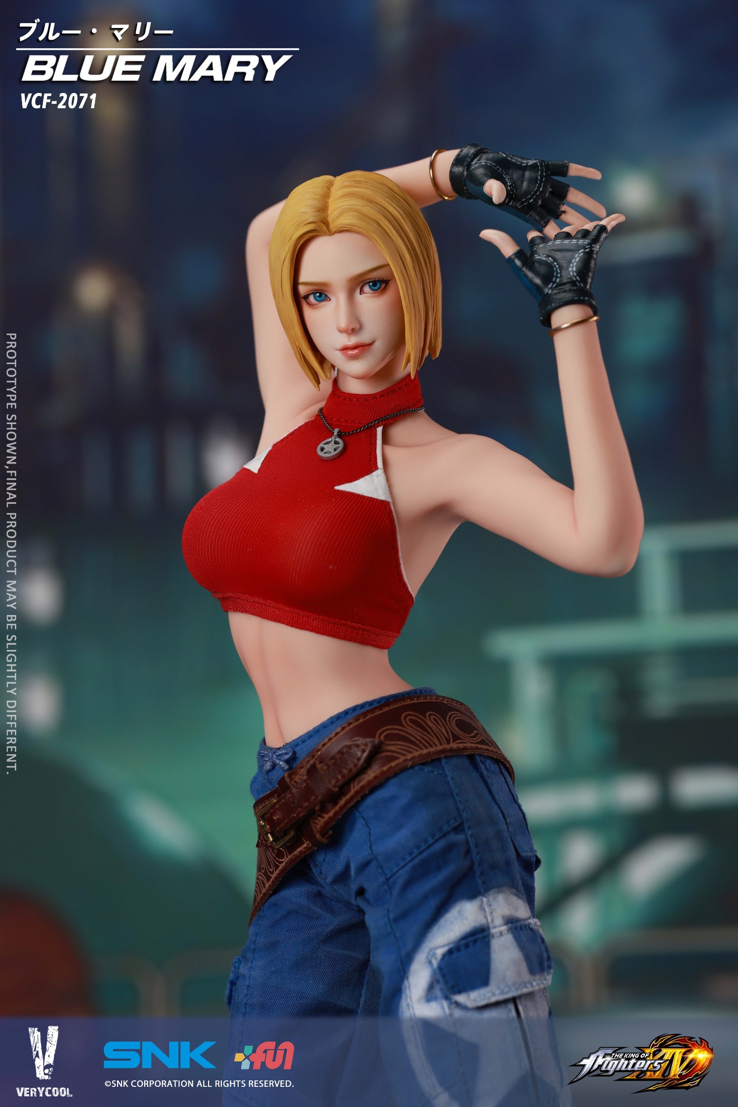 【售罄展示追加請私訊客服@toystationtw】拳皇XIV 可動人偶 VCF-2071 布魯·瑪麗 X VERYCOOL+SNK 正版授權14
