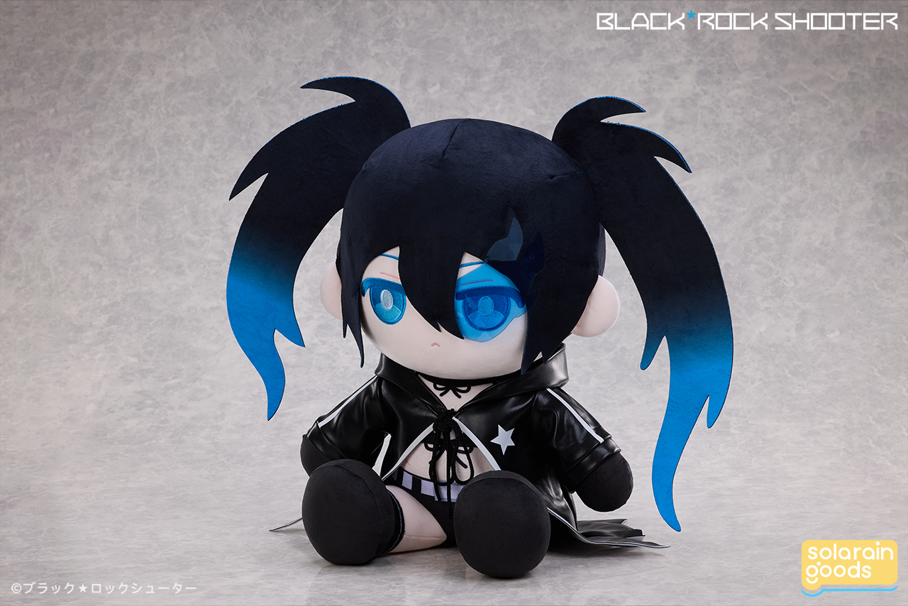 【預購】BLACK★ROCK SHOOTER PuniPuni BIG坐姿毛絨娃娃《黑巖射手》X Solarain3