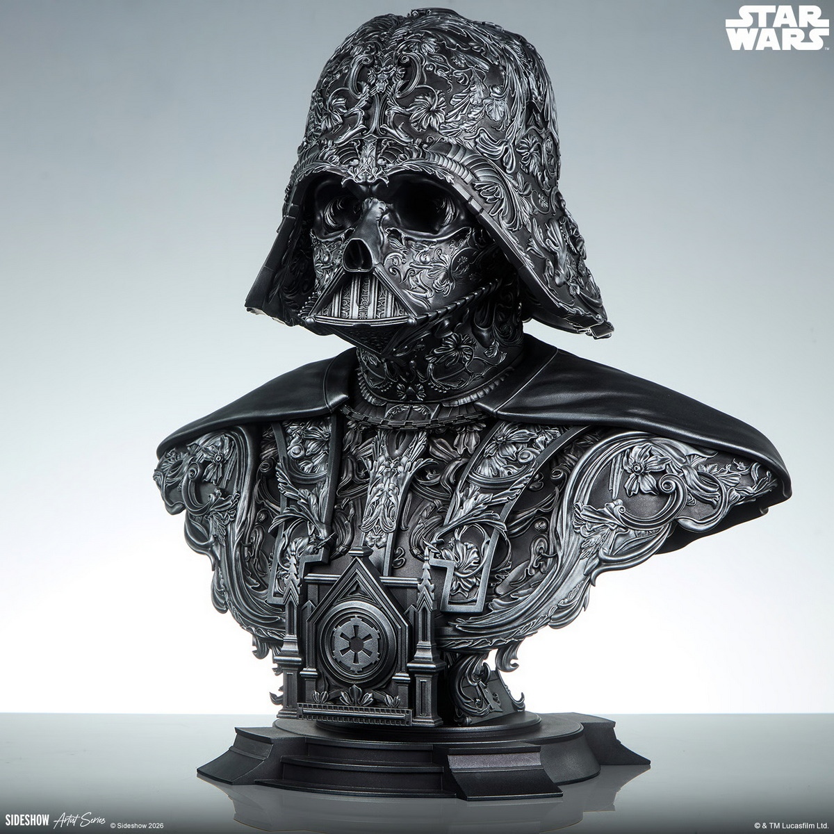 【售罄展示追加請私訊客服@toystationtw】星球大戰 黑武士 Darth Vader 達斯·維達 藝術胸像 200664 X Sideshow8
