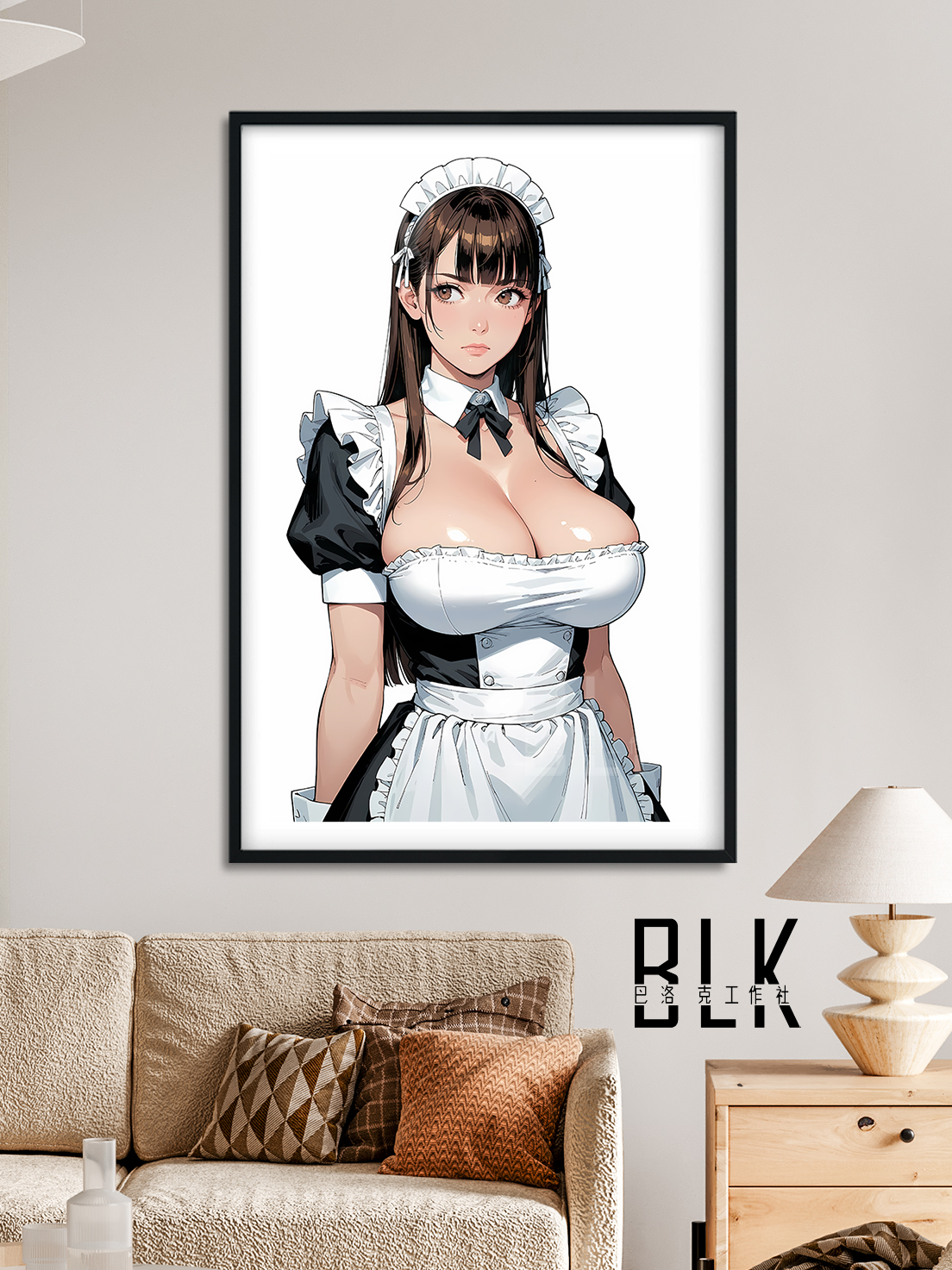 【預購】街頭霸王《黑衣女僕》動漫裝飾畫&冰箱貼 X 巴洛克工作室2