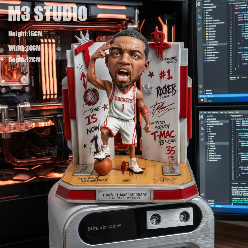【預購】 NBA Q版 球星火箭麥迪 手辦 擺件GK X M3 工作室1