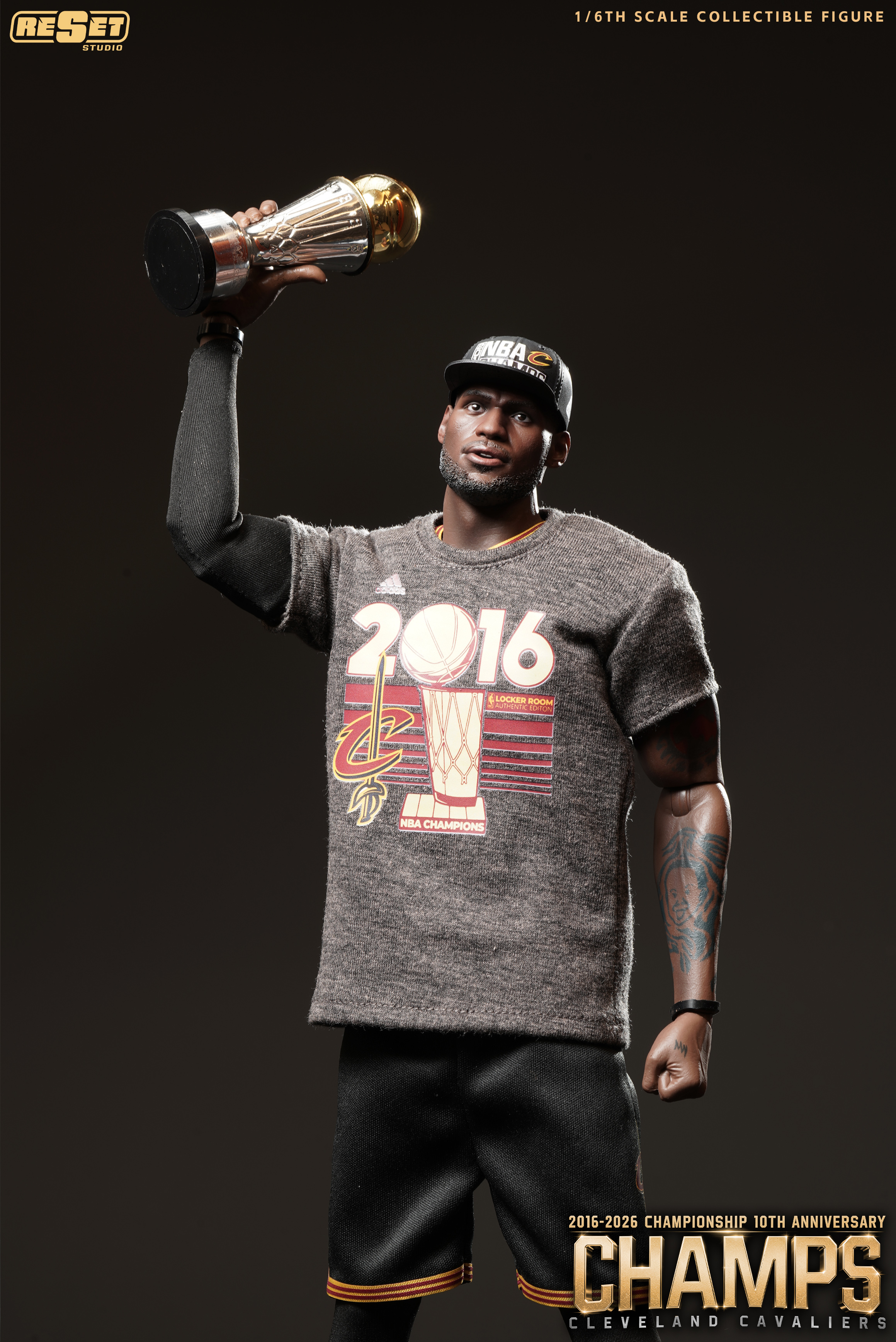 【預購】NBA 十周年紀念版 1/6收藏級可動人偶套裝 RS騎士奪冠詹姆斯 X Reset-Studio13