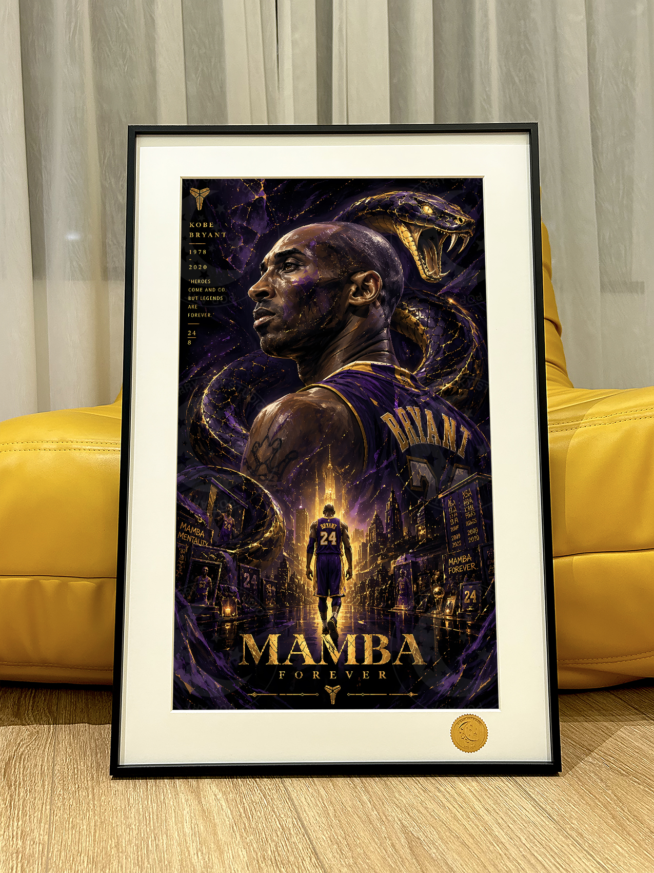 【預購】NBA《Mamba foever》動漫裝飾畫 X 星空工作室3