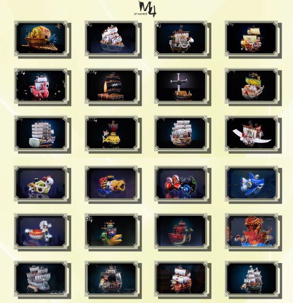 【補款】海賊王 全員船系列第二十四彈 卡普海軍船 卡普軍艦 X M4工作室6