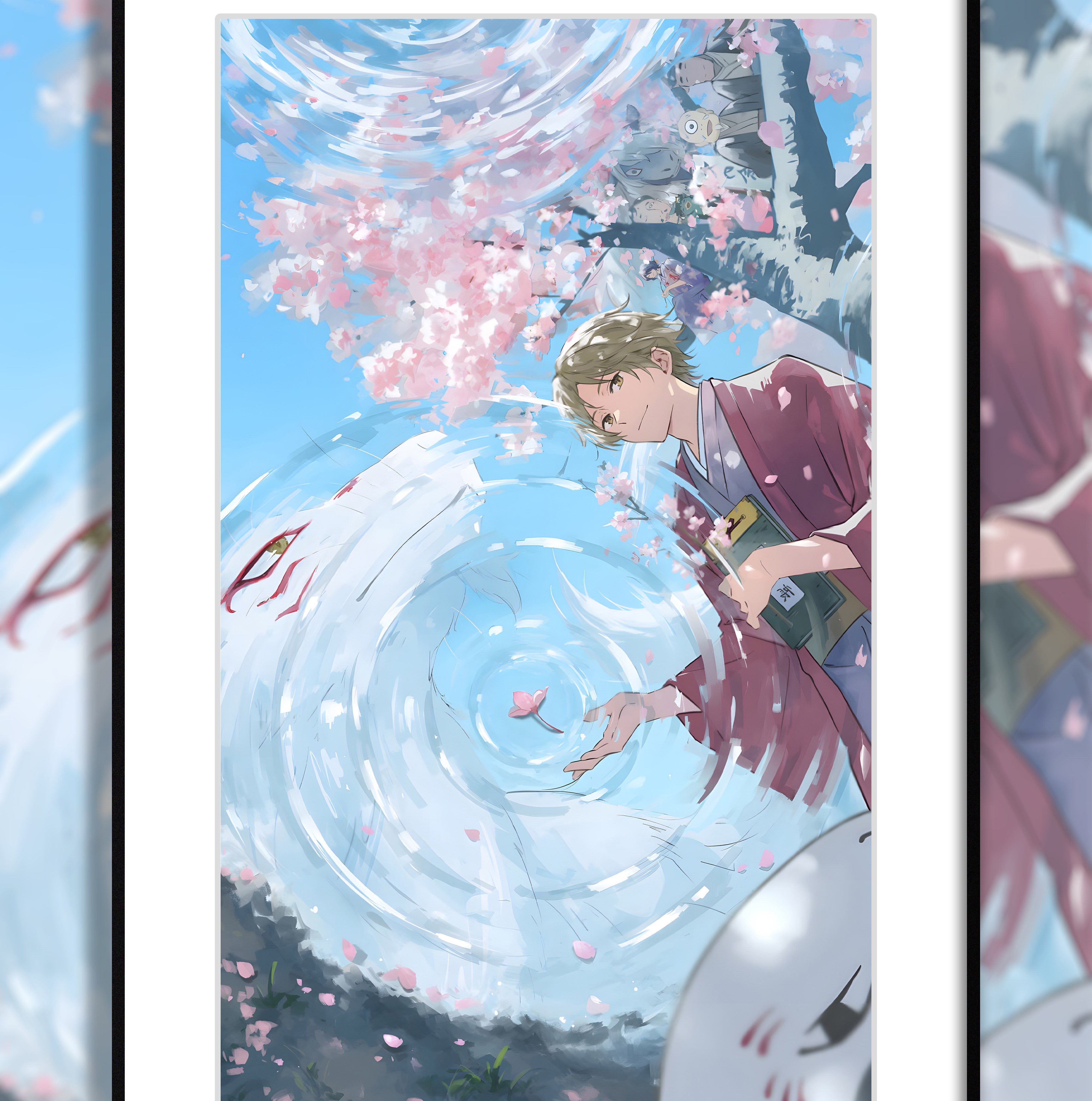 【預購】夏目友人帳《夏目和斑》動漫裝飾畫 X H2工作室1