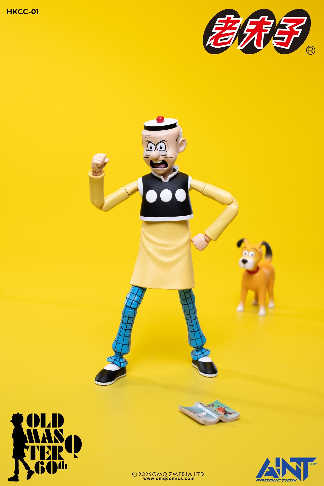 【售罄展示追加請私訊客服@toystationtw】1/12比例老夫子 60周年紀念版可動人偶 HKCC-01 再版 X AINT Production6