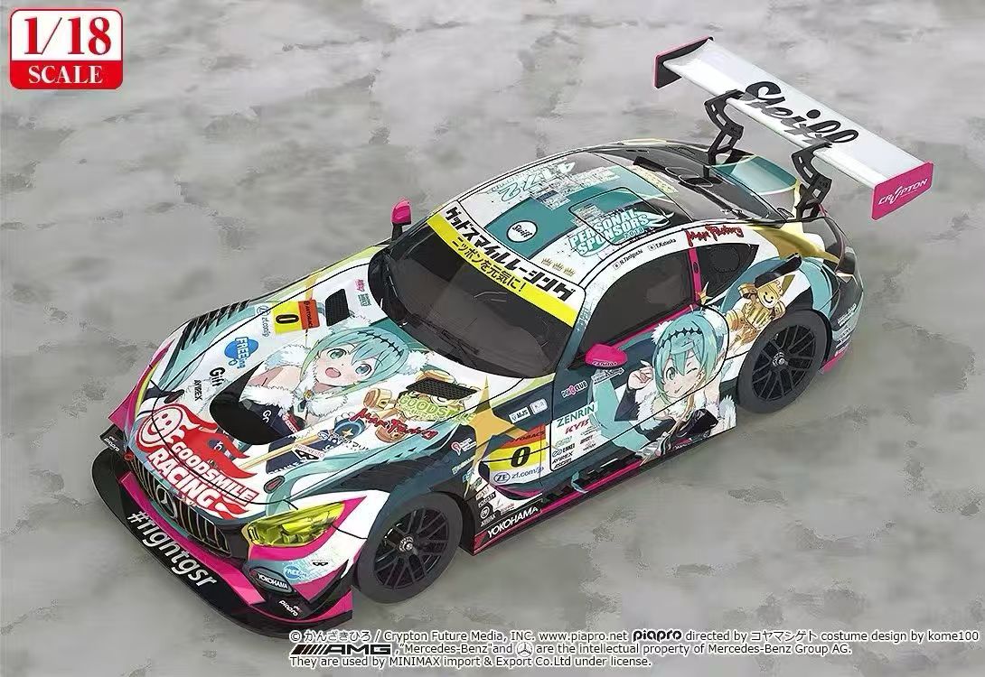 【售罄展示追加請私訊客服@toystationtw】Good Smile 初音未來 AMG 開幕戰痛車 車模 Ver. 再版 X GSC2