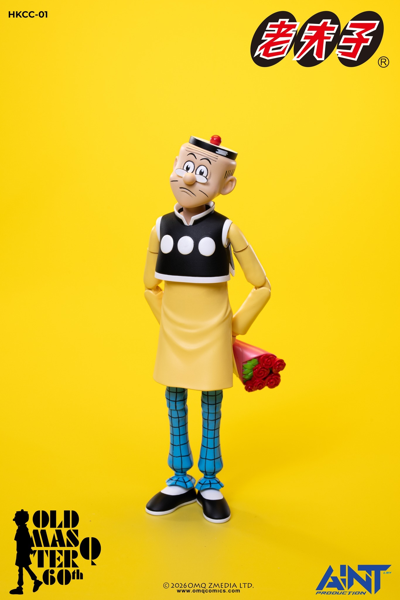【售罄展示追加請私訊客服@toystationtw】1/12比例老夫子 60周年紀念版可動人偶 HKCC-01 再版 X AINT Production9