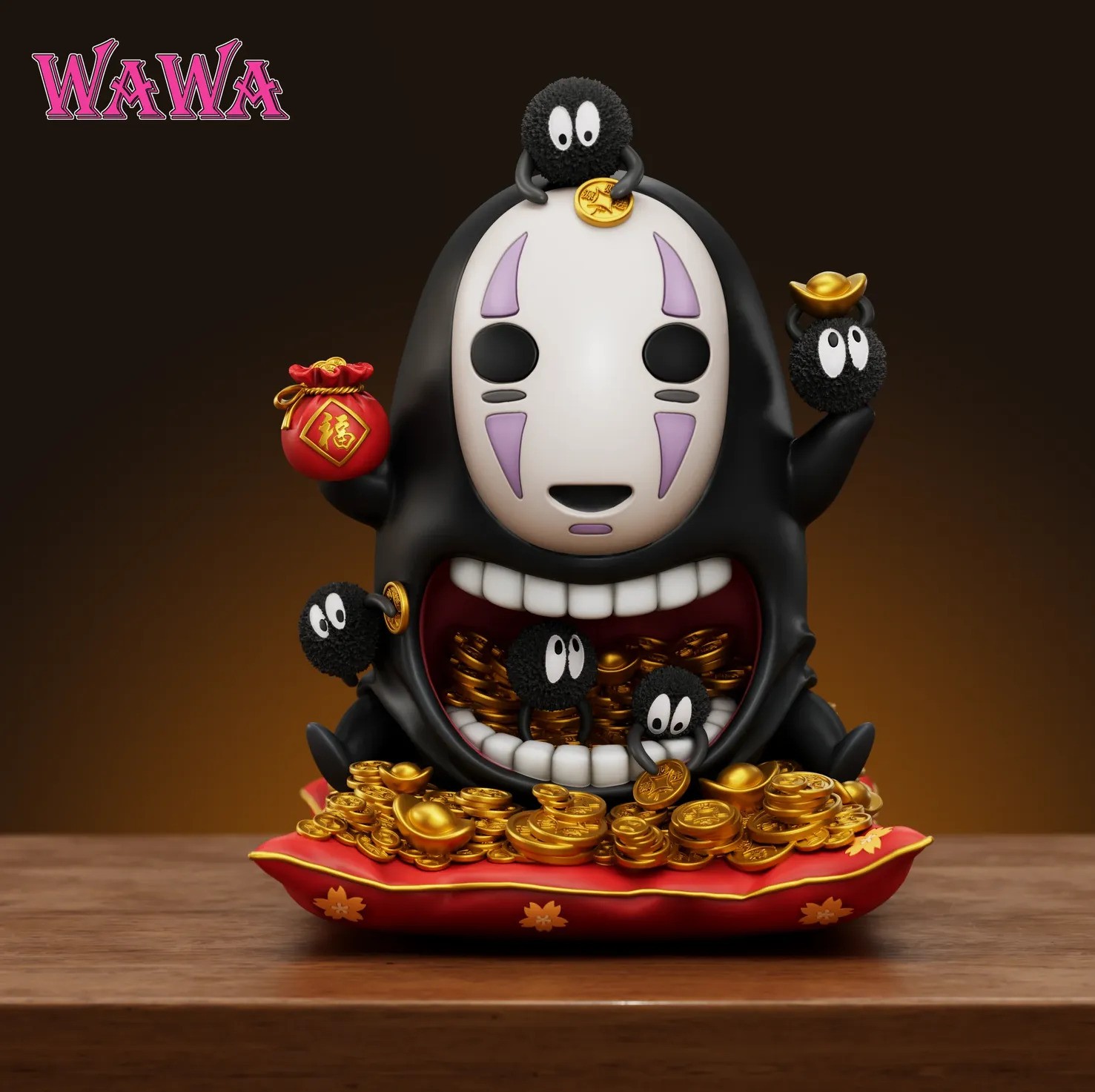 【現貨秒發】宮崎駿 招財無臉男2.0 X WAWA-Studio1