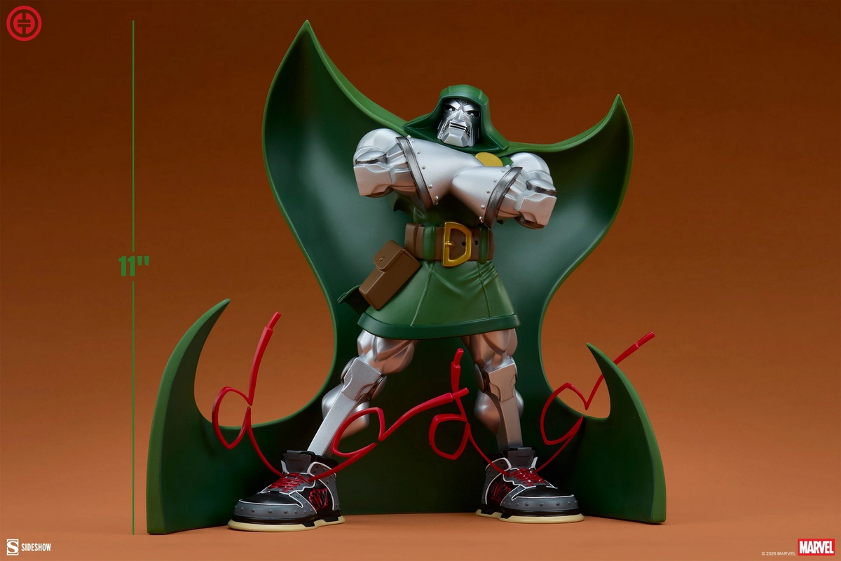 【售罄展示追加請私訊客服@toystationtw】設計師創意造型 Dr. Doom 毀滅博士 700251 X Sideshow9