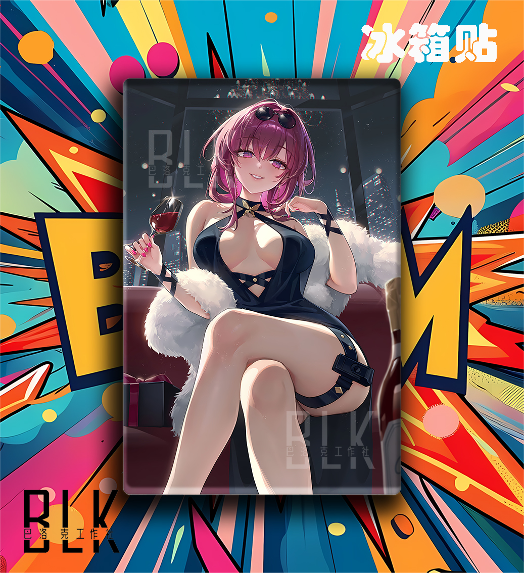 【預購】崩壞:星穹鐵道《紅酒卡芙卡》動漫裝飾畫&冰箱貼 X 巴洛克工作室3