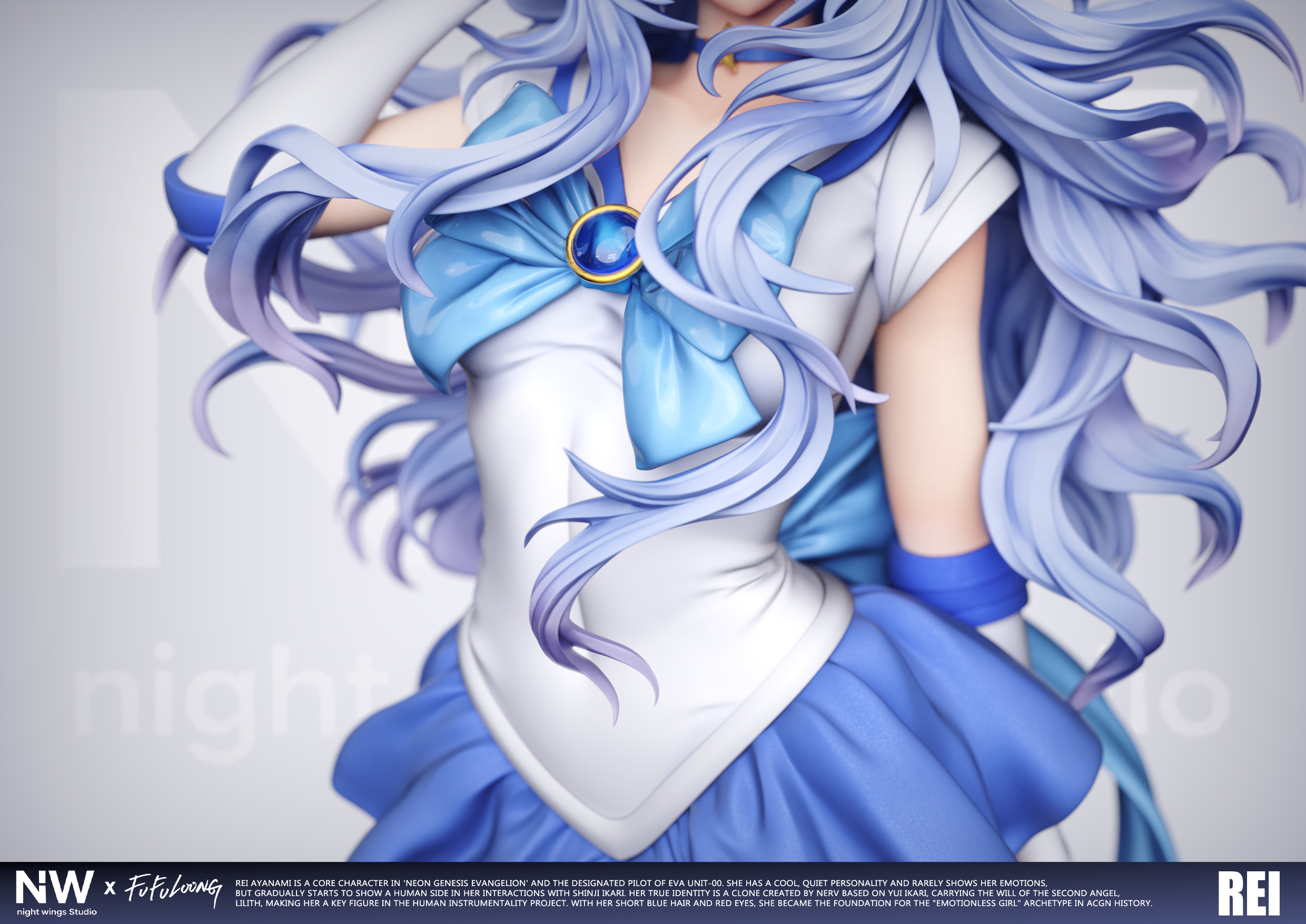 【售罄展示追加請私訊客服@toystationtw】Eva新世紀福音戰士 雙比例 雙版本 美少女綾波零 X Night Wing-Studio10