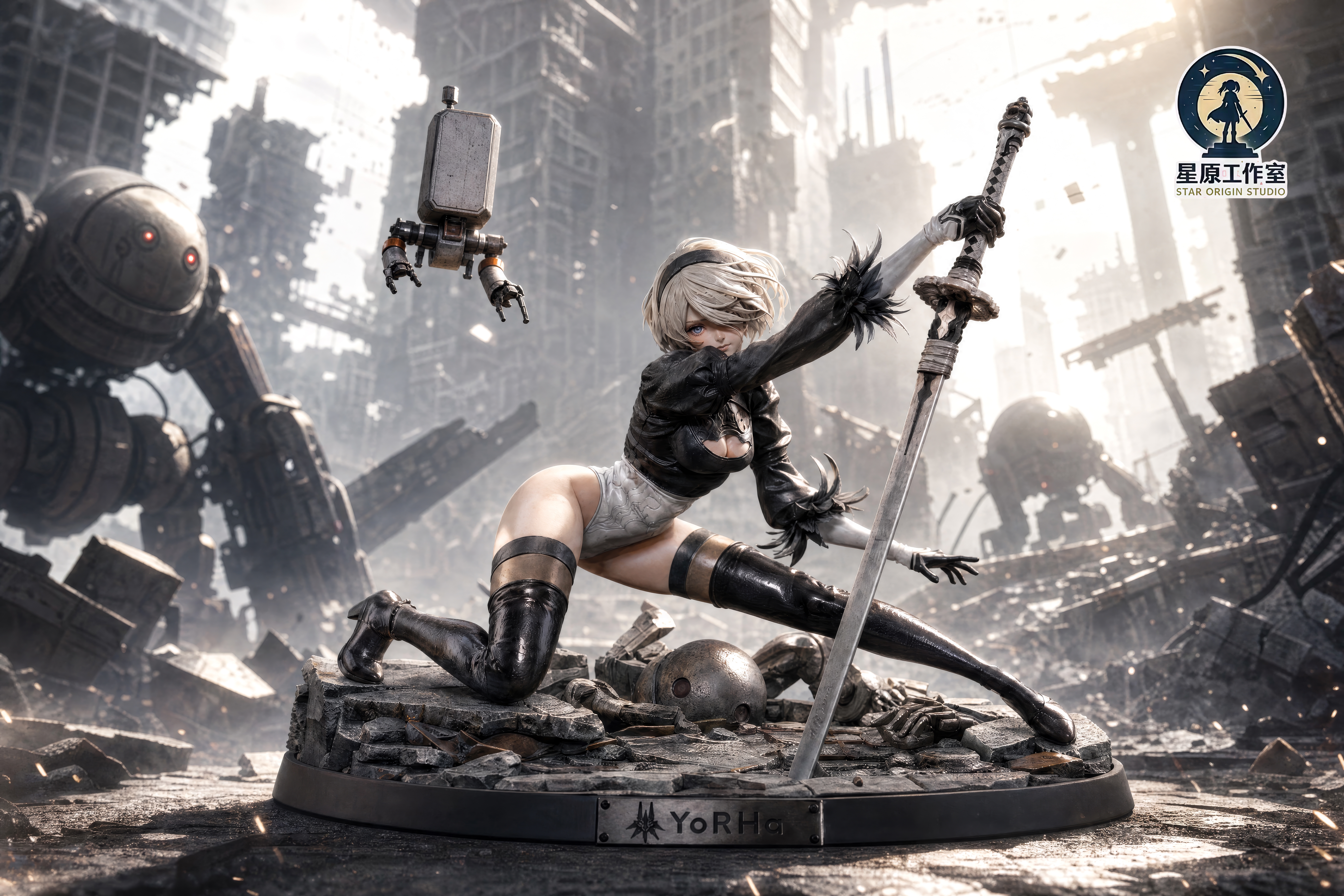【預購】尼爾自動人形 雙比例《2B:末世戰姬》X 星原工作室2