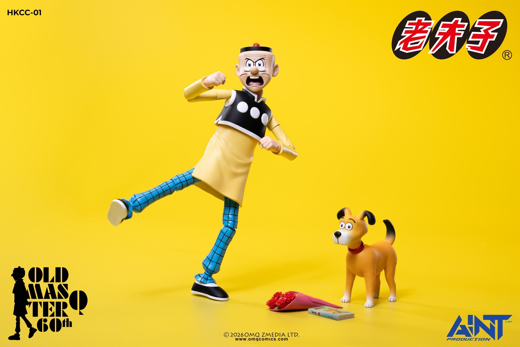 【售罄展示追加請私訊客服@toystationtw】1/12比例老夫子 60周年紀念版可動人偶 HKCC-01 再版 X AINT Production17