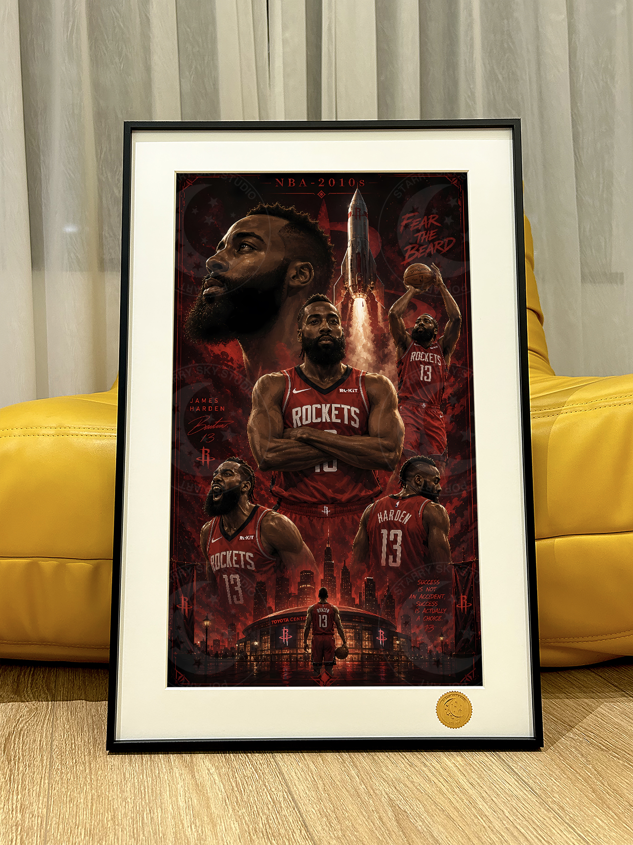 【預購】NBA《王朝-哈登》裝飾畫 X 星空工作室3