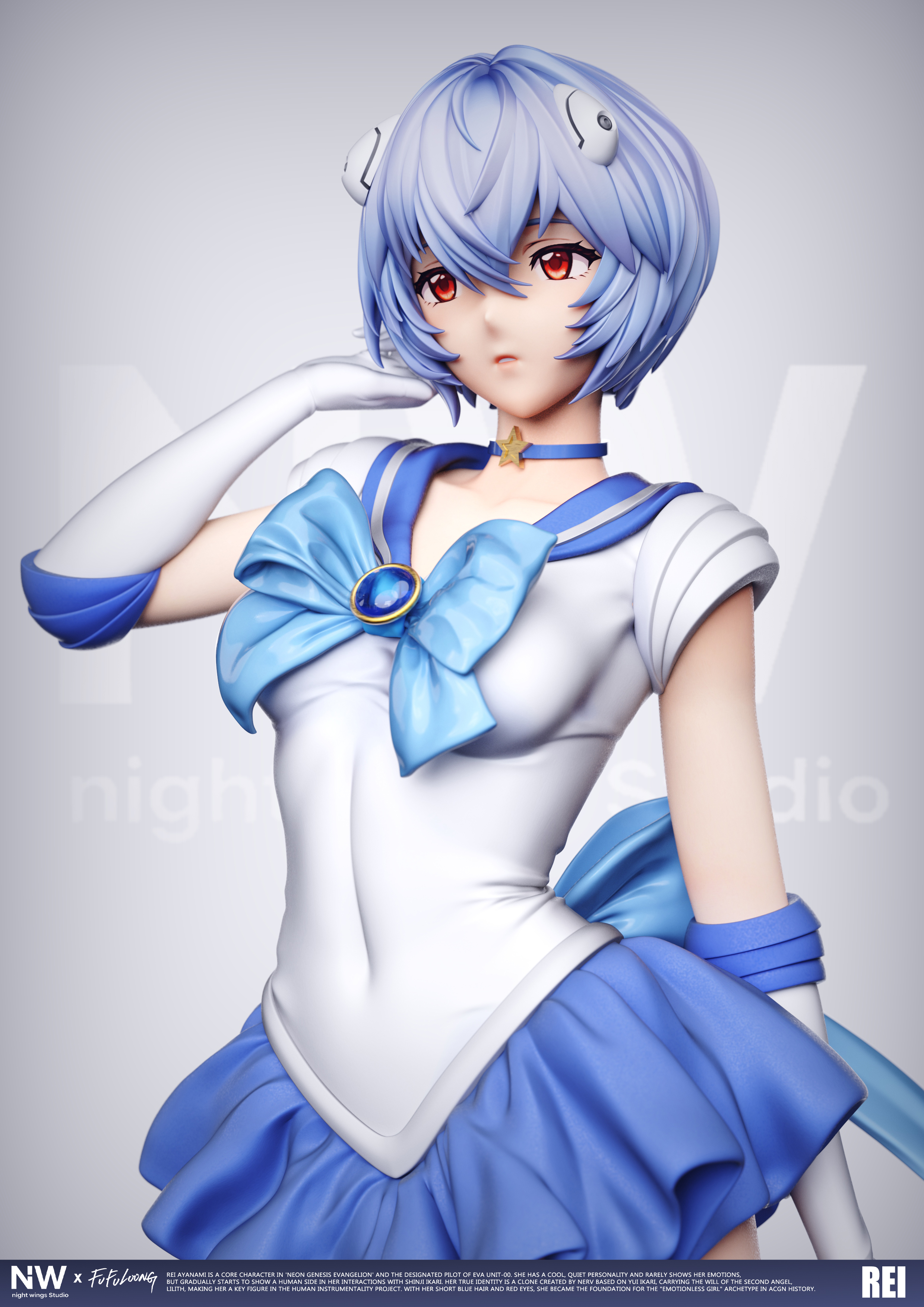【售罄展示追加請私訊客服@toystationtw】Eva新世紀福音戰士 雙比例 雙版本 美少女綾波零 X Night Wing-Studio7