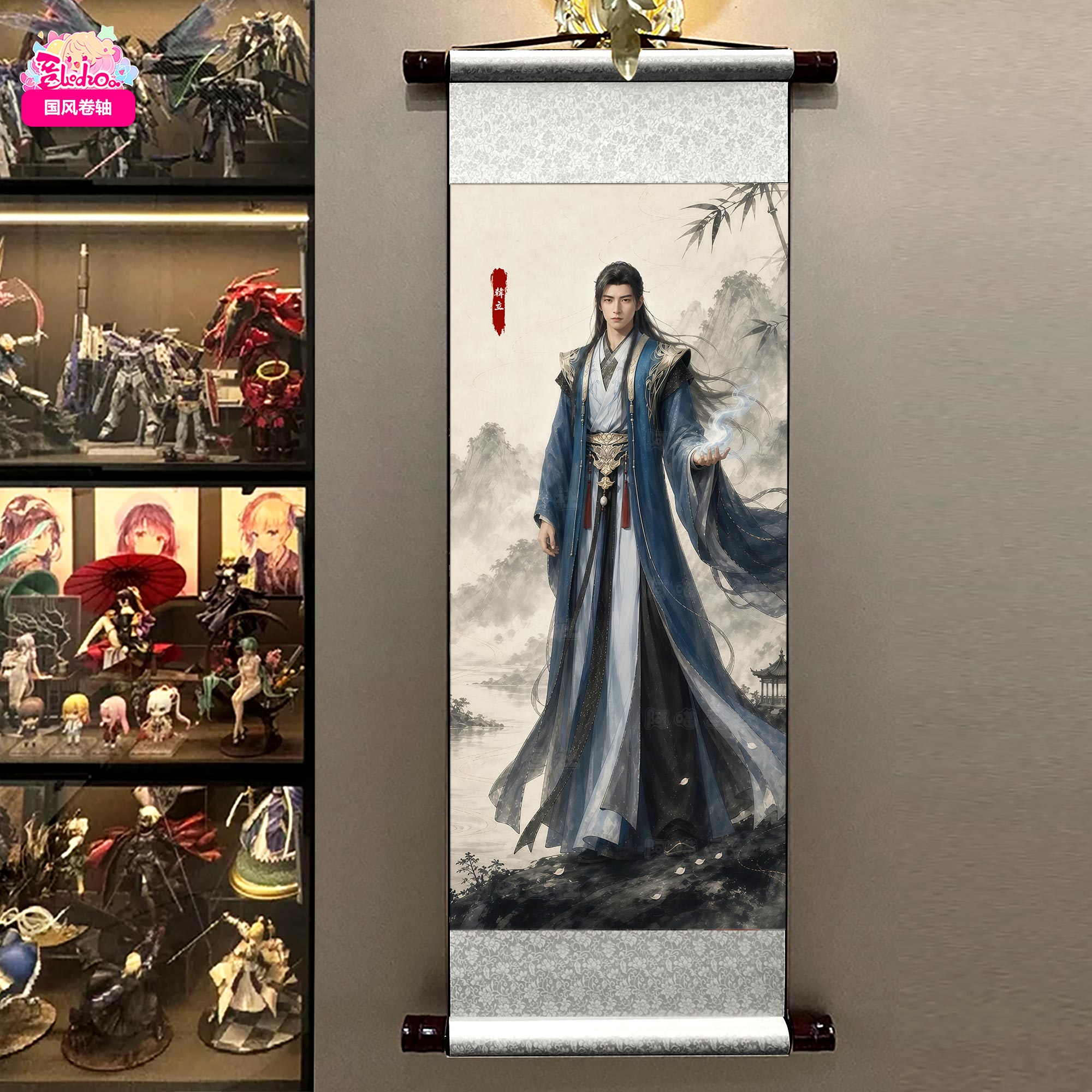 【預購】墨指青山 韓立南宮婉卷軸畫 X 阿喵畫社4