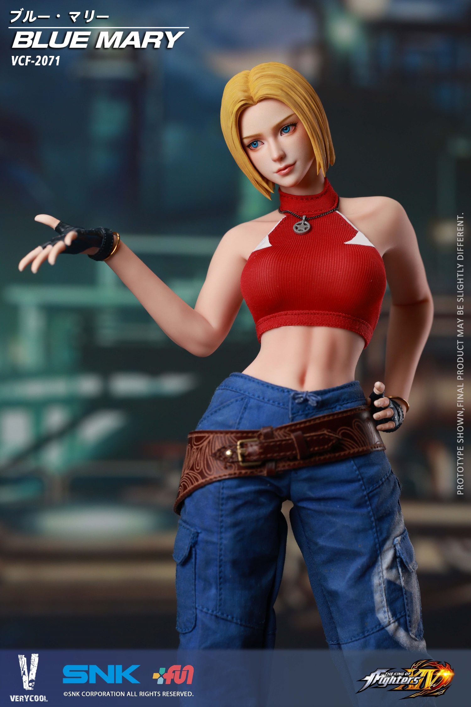 【售罄展示追加請私訊客服@toystationtw】拳皇XIV 可動人偶 VCF-2071 布魯·瑪麗 X VERYCOOL+SNK 正版授權13