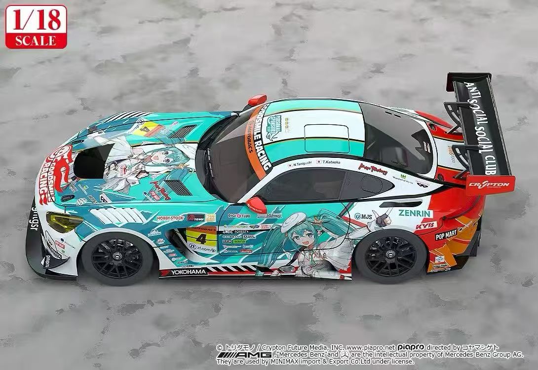 【售罄展示追加請私訊客服@toystationtw】Good Smile 初音未來 AMG 開幕戰痛車 車模 Ver. 再版 X GSC10