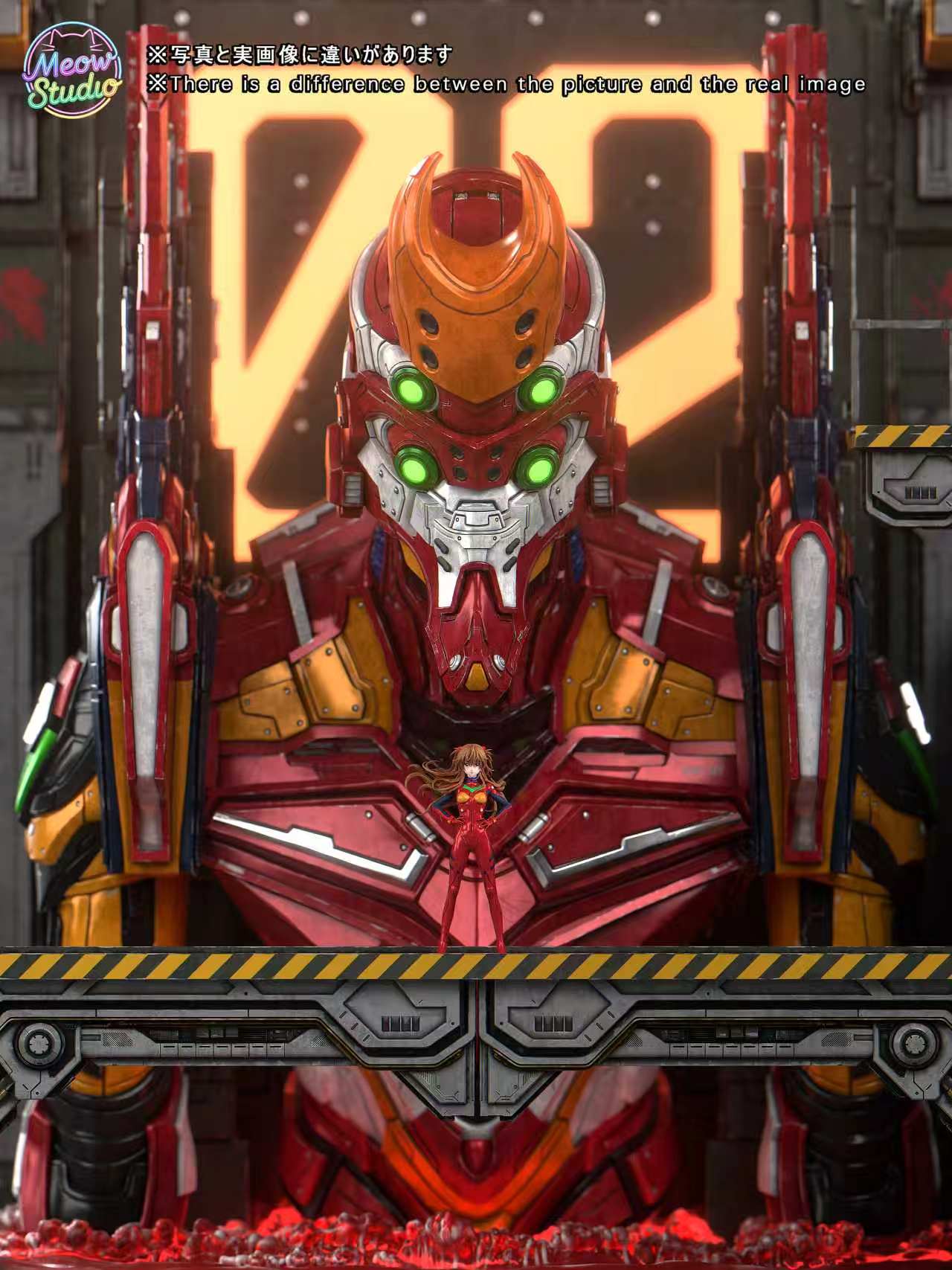 【預購】Eva新世紀福音戰士 櫃霸系列雕像 二號機&明日香 X 喵嗚工作室3