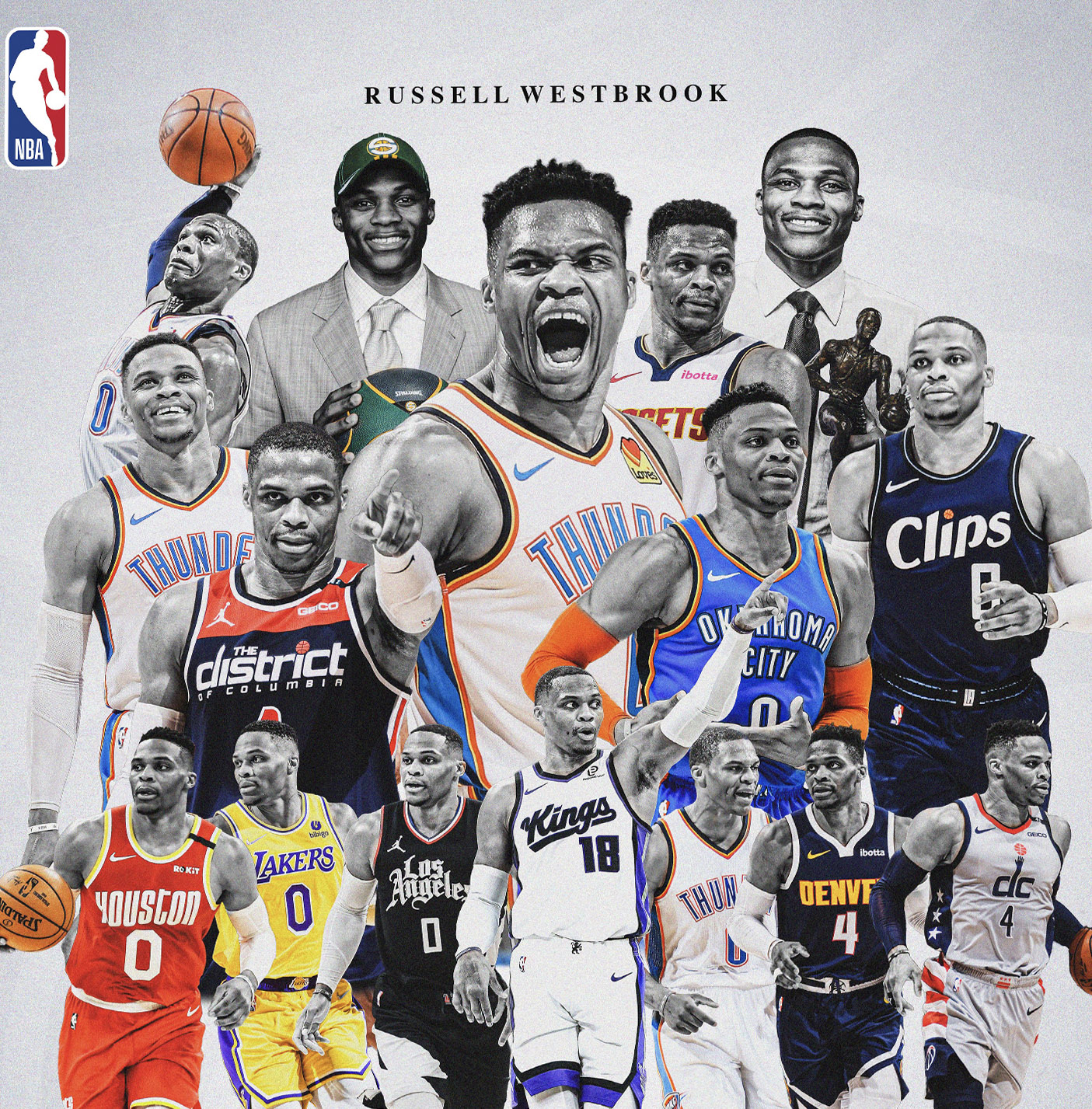 【預購】NBA《威少退役紀念》裝飾畫 X H2工作室4