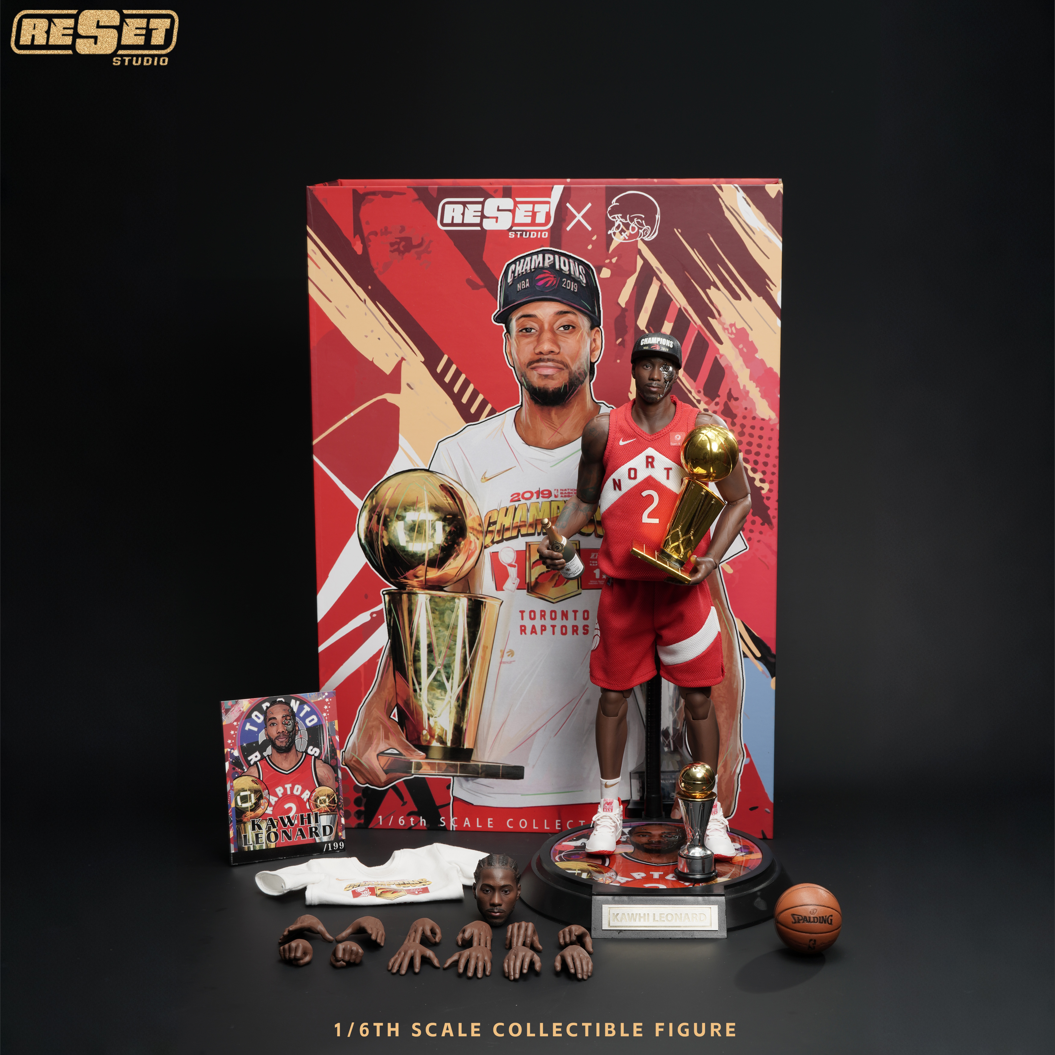 【預購】NBA 1/6收藏級可動人偶套裝 RS猛龍奪冠倫納德 X Reset-Studio7